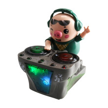 DJ Pig - Jouet musical amusant, cochon DJ dansant avec musique dynamique et lumières colorées, cadeau idéal pour les filles et les garçons