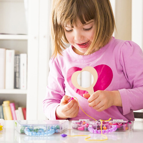 Miroirs de poche en bois pour enfants, ensemble de 9 pièces 1