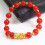 4Pcs Durable Red Agate Bracelets Elegant Bangles for Girls Gift 5