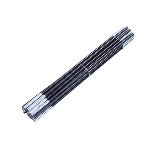 2Pcs Fiberglass Tent Pole Kit Replacement Kit for Double Tent 6 Sections/Pcs 2