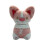 Peluche chat rose pastel et bleu 2