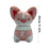Peluche chat rose pastel et bleu 3
