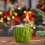 Spiral Wave Pillar Candle Winter Elk Embossed 2.5 In 5