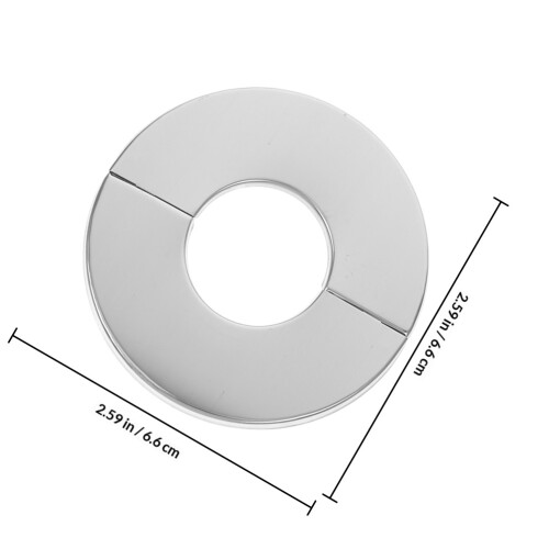 4Pcs Stainless Steel Kitchen Faucet Split Flange Covers Plate Silver 1