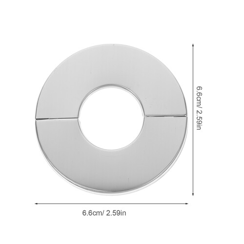 4Pcs Stainless Steel Kitchen Faucet Split Flange Covers Plate Silver 2