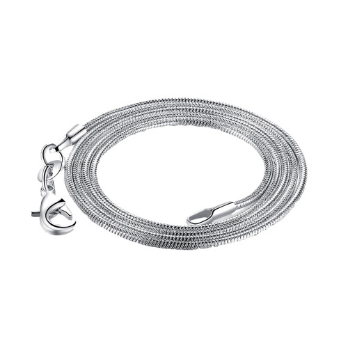 Strass-Schlüsselbeinkette, dünne Schlangenkette, 56 cm 1