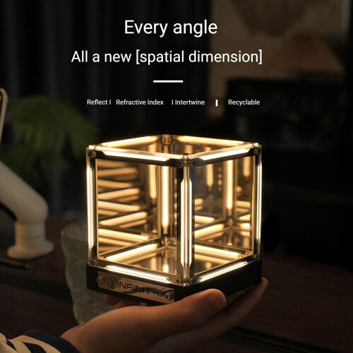 Λάμπα κύβου 4D Tesseract με ρύθμιση αφής και USB 1