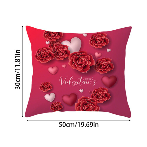 Valentinstag-Sofakissenbezüge, 45 x 45 cm, 2er-Pack 1