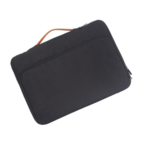 2Pcs Black Handheld Laptop Bag Business Briefcase Nylon 1