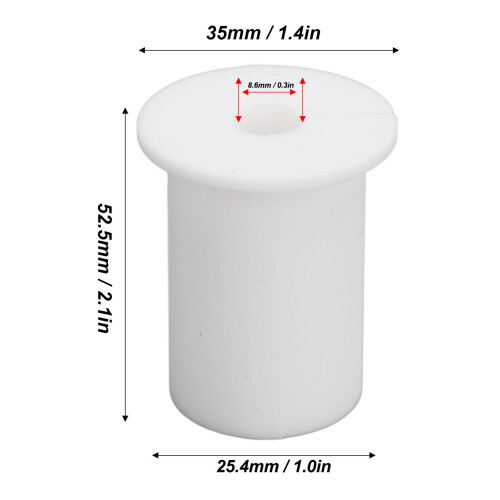 Kit de routage de câbles de 1 pouce silicone blanc trou mural 1