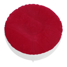 Round Inflatable Flocking Stool Portable Lightweight Seat for Travel & Outdoor