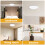 Plastic Ceiling Light Shade White 1Pcs Soft Lighting for Office 5