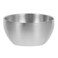 4Pcs Home Use Silver Stainless Steel Rice Bowls Heat-Resistant Set