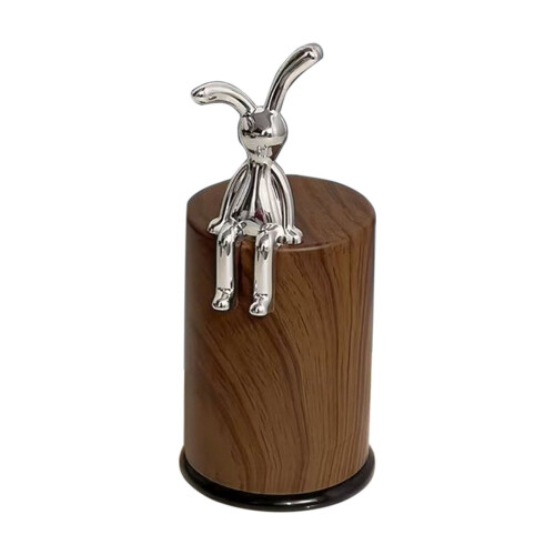 Porte-cure-dents lapin imitation bois (1 pièce) 1