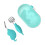 1 Set Kids Tableware Spoon Fork Baby Training Spoon Blue 1