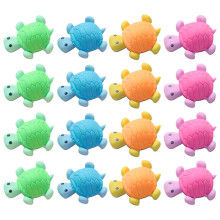 36Pièces Gommes Enfants Tortue Tpr Multicolores Lot