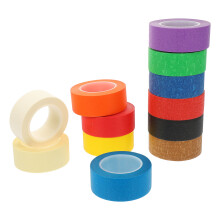 12 Rolls Colorful Masking Tapes Craft Paper Self-Adhesive