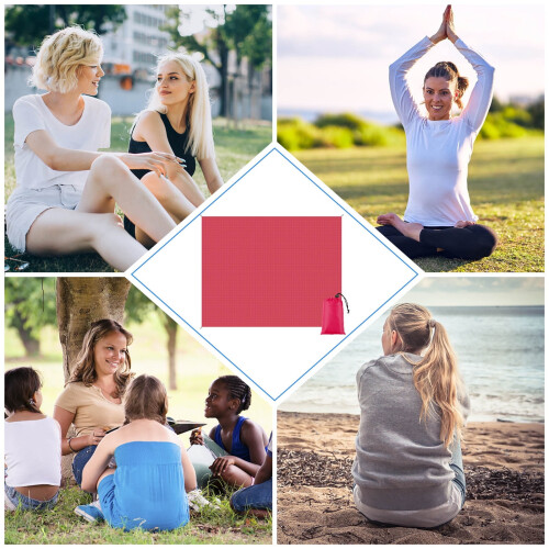 Sandproof beach blanket waterproof quick-drying 50x79 in 2