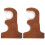 2Pcs Resin Curtain Pole Bracket Set Chocolate for Window Curtain Rods 1