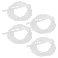 4Pcs Silicone Breast Pump Tubes Transparent Hose for Home Use Reusable