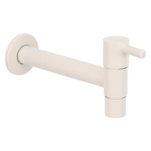 Durable Stainless Steel Single Cold Faucet Beige for Bathroom Sink