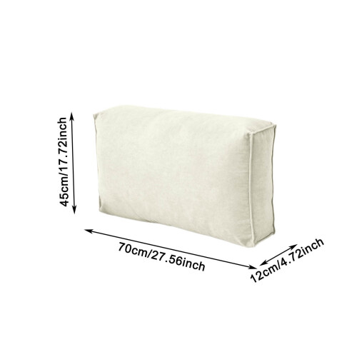 Replacement Couch Back Cushions, Supportive Lumbar & Headboard Pillows, Compatible with Standard Sofas (H: 27.56") 2