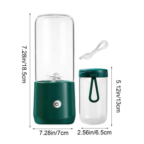 Portable dual-cup juicer blender 2-cup 2