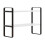 Wooden Bookshelf 2-Tier Free-Standing Display Stand 2
