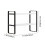 Wooden Bookshelf 2-Tier Free-Standing Display Stand 3