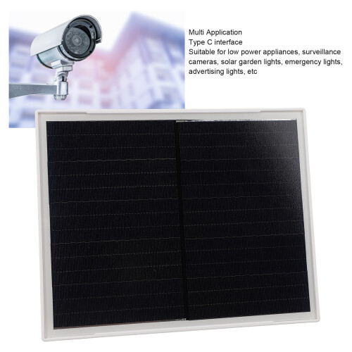 Panneau solaire Type-C de 10 W 5 V pour sonnette/caméra 1