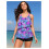 Γυναικείο σετ μαγιό Tankini με V-Neck – Ψηλόμεσο, Πλήρης Κάλυψη, Ρυθμιζόμενες Τιράντες, 3