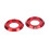 Aluminium Alloy Hub Nuts M10xP1.0 Red 1