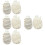 8 Pcs Skin Scrubbing Gloves Bath Mitts 9