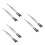 6Pcs Long Silver Tweezers with Soft Silicone Tips for Multi-Use 8