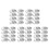 50Pcs Compact Silver Tinplate Round Can Candy Cookie Storage Box 7