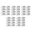 50Pcs Compact Silver Tinplate Round Can Candy Cookie Storage Box 8