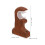 2Pcs Resin Curtain Pole Bracket Set Chocolate for Window Curtain Rods 2