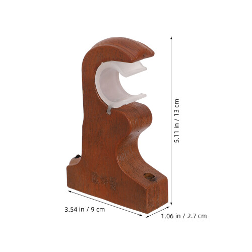 2Pcs Resin Curtain Pole Bracket Set Chocolate for Window Curtain Rods 1