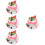 4Pcs Red Artificial Cake Models PU Material Decorative Fake Cake Props 8