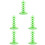 5Pcs Green Multi-Function Lollipop Holder Cake Pops Display Stand 8