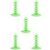 5Pcs Green Multi-Function Lollipop Holder Cake Pops Display Stand 10