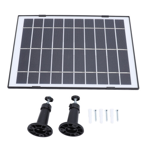 Pannello solare da 10W per telecamera da esterno, Type-C, staffa doppia. 1