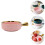 1Pc Environmentally Friendly Pink Ceramic Bowl Food Serving Holder 10