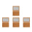 4Pièces Outil Ponçage Queue Billard Bois Beige Compact Pour Usage DIY 6