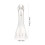 Transparent Plastic Violin Tailpiece Durable Violin String Board 2