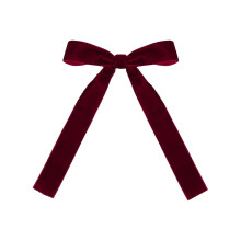 Fiocchi in nastro di velluto rosso, 12,7 x 17,8 cm, pre-annodati, con laccetto – per albero di Natale, regali, cesti, matrimoni, compleanni (RD2)
