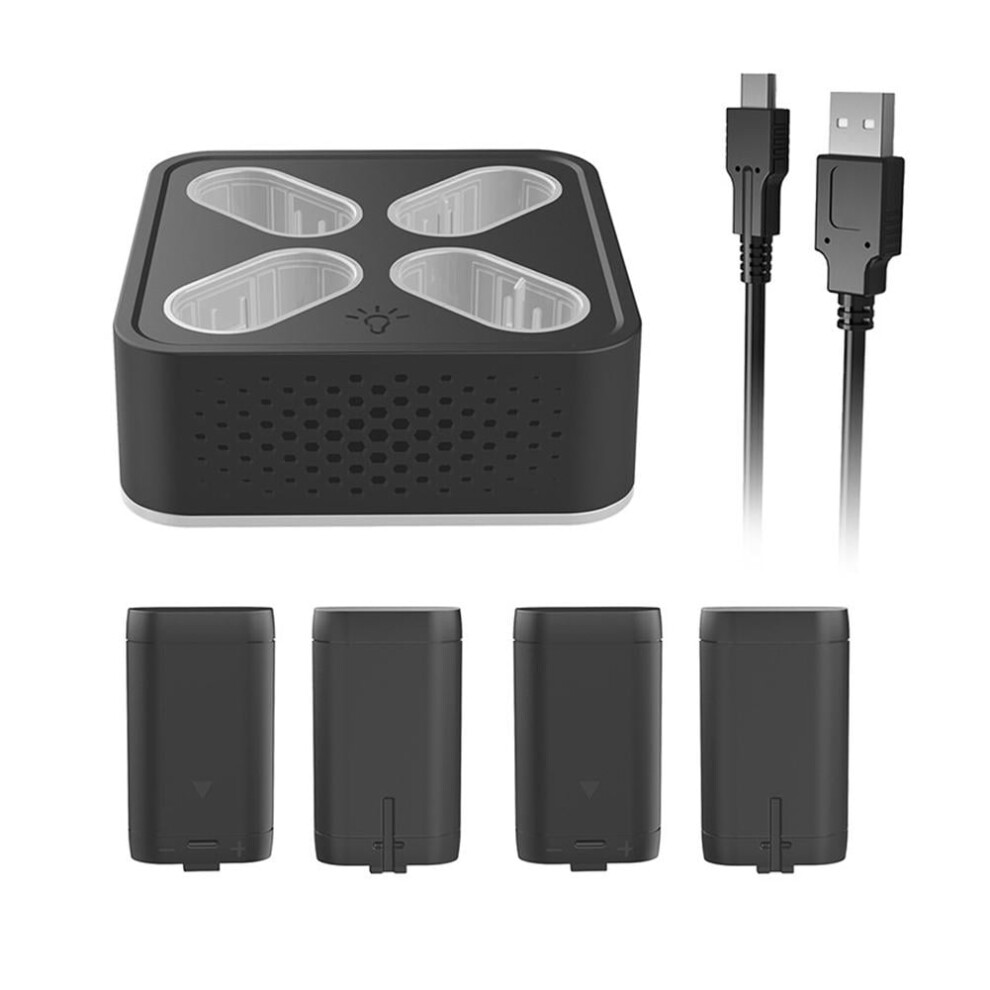 Rechargeable Battery For Xbox Series X/S Wireless Controller Charging Dock Â Compatible With Xbox Series, Charges Up To 4 Batteries Black 9405492071339