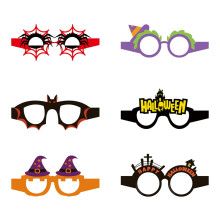 Fête d'Halloween ! Lot de 6 lunettes pour enfants, accessoires photo et lunettes décoratives en papier