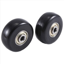 Sada 2 náhradných koliesok na batožinový kufor 55 x 18 mm, otočné kolieska z PU, súpravy na opravu ložísk z uhlíkovej ocele