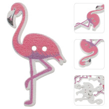 50 st. rosa flamingo träknappar